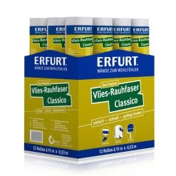 12 Rollen Erfurt Vlies Rauhfaser Classico 15x0,53m