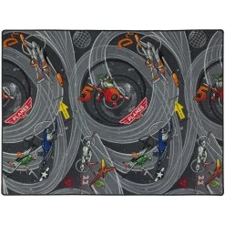 Kinderteppich Disney Planes Dusty Skipper Riley Grau