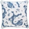 BARBARA Home Collection Kissenbezug Drache Weiß Blau -Fashion Home Wallpaper Store Babara Schoeneberger Kissenhuelle Drache weiss b 2