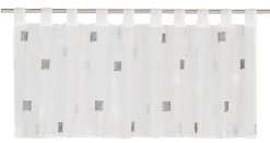 Bistrogardine Quadro Kariert Transparent Grau 180041