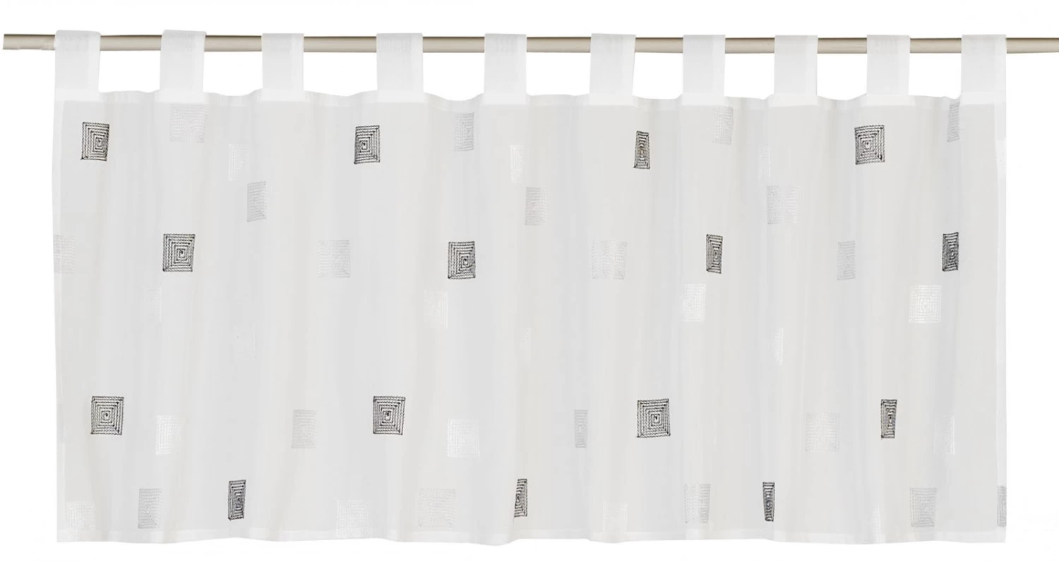 Bistrogardine Quadro Kariert Transparent Grau 180041 3 Bistrogardine Quadro Kariert Transparent Grau 180041