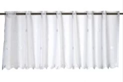 Bistrogardine Sun Valley Landhaus Transparent Weiß 195052