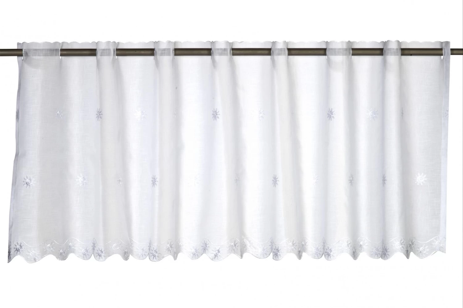 Bistrogardine Sun Valley Landhaus Transparent Weiß 195052 3 Bistrogardine Sun Valley Landhaus Transparent Weiß 195052