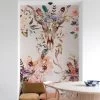 Digitaldruck Floral Tierschädel Rosa Creme Beige ML2101 -Fashion Home Wallpaper Store Digitaldruck Floral Tierschaedel Rosa Creme Beige ML2101 63217709 1