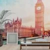 Digitaldruck London Westminster Big Ben Blau Orange ML3501 -Fashion Home Wallpaper Store Digitaldruck London Westminster Big Ben Blau Orange ML3501 63217725