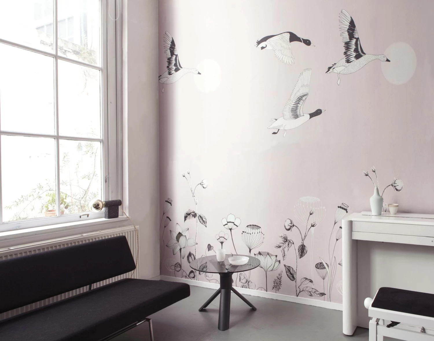 Fototapete Natur Blumen Floral Rosa Schwarz Onszelf 532012 3 Fototapete Natur Blumen Floral Rosa Schwarz Onszelf 532012