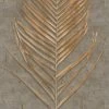 Fototapete Panel Floral Blatt Grau Braun 33274 -Fashion Home Wallpaper Store Fototapete Panel Floral Blatt grau braun 33274 63210218