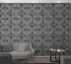 Fototapete Vlies 3D Grafisch Geometrisch Grau 47231