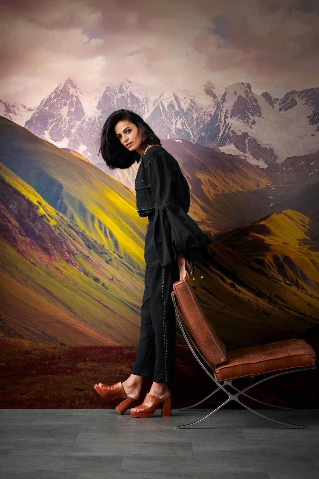 A.S. Creation Fototapeten Landschaft Berge Grün Gelb Braun 38257-1 3 A.S. Creation Fototapeten Landschaft Berge Grün Gelb Braun 38257-1