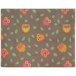 Happy Owls Eulen Kinderteppich Eule Spielteppich Beige