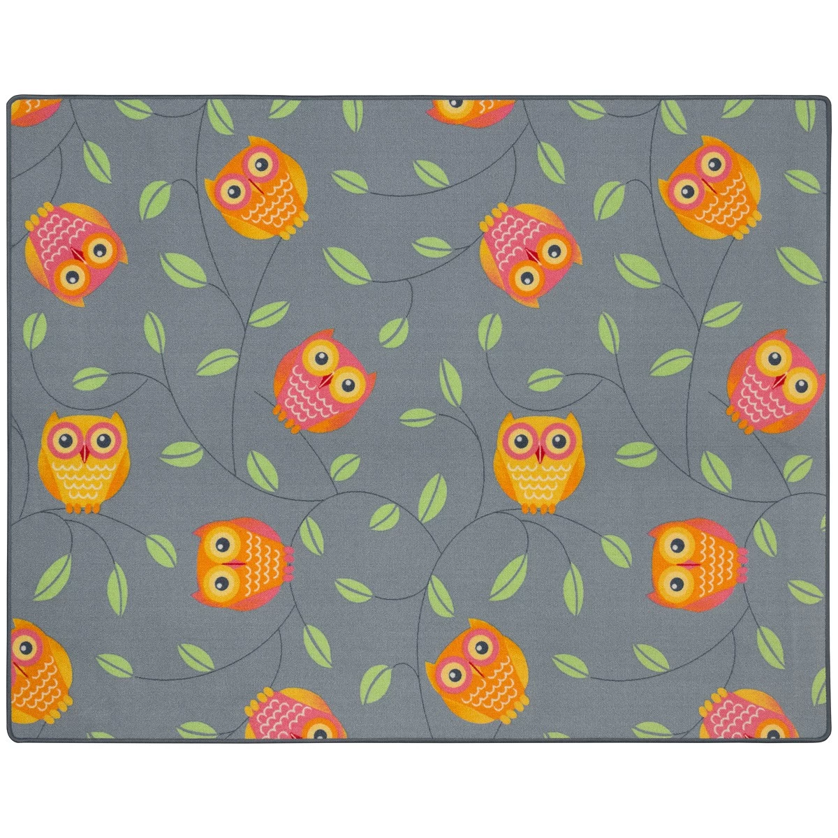 Kinderteppich Happy Owls Eulen Eule Spielteppich Grau 3 Kinderteppich Happy Owls Eulen Eule Spielteppich Grau