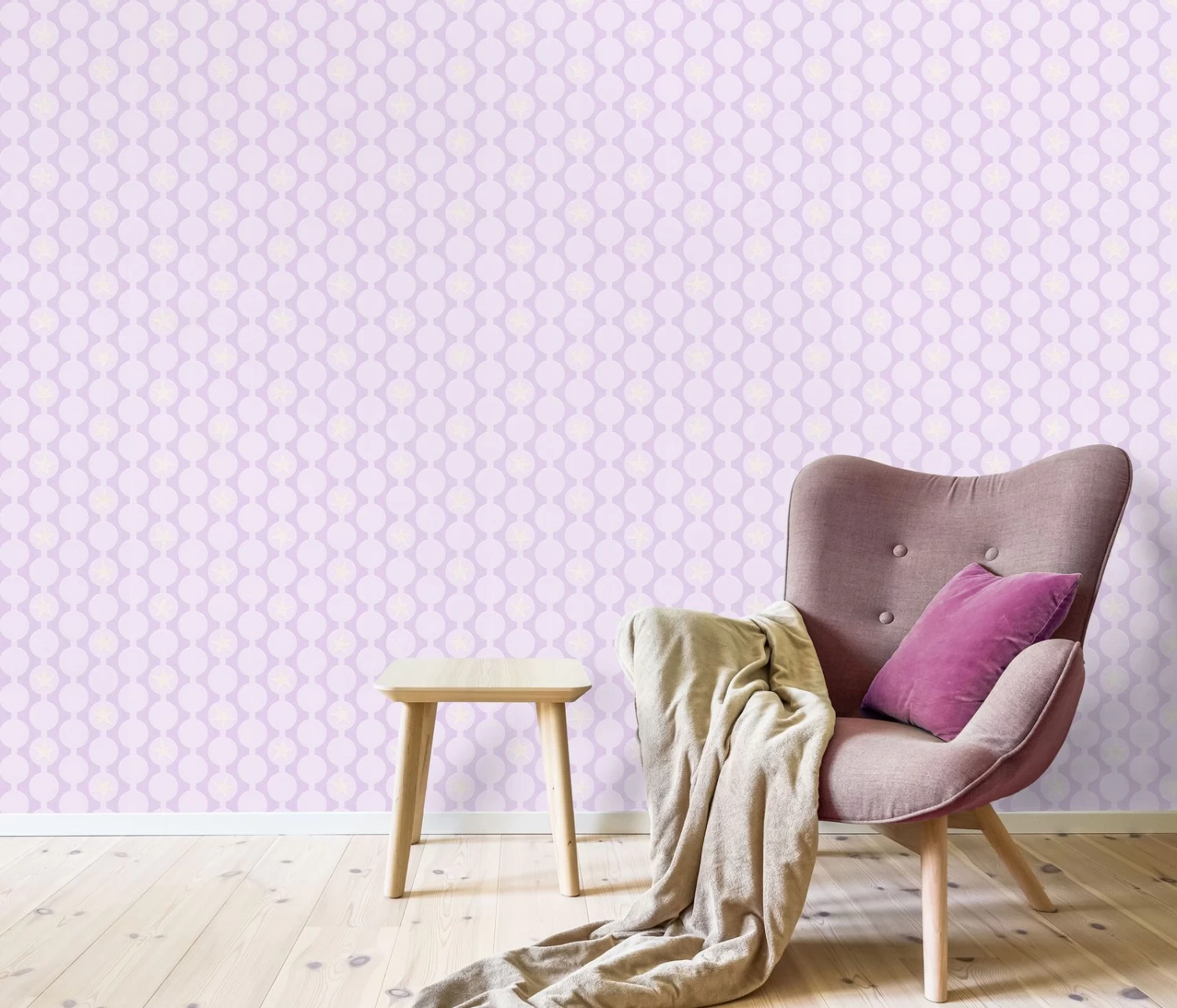 Kindertapete Sweet And Cool Sterne Und Kreise Rosa 10162-05 6 Kindertapete Sweet And Cool Sterne Und Kreise Rosa 10162-05 – Bild 4