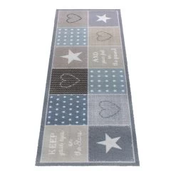 Küchenläufer Küchenteppich Herzen & Sterne Waschbar -Fashion Home Wallpaper Store Kuechenlaeufer Kuechenteppich Herzen und Sterne 45 x 145 cm 63205496 2