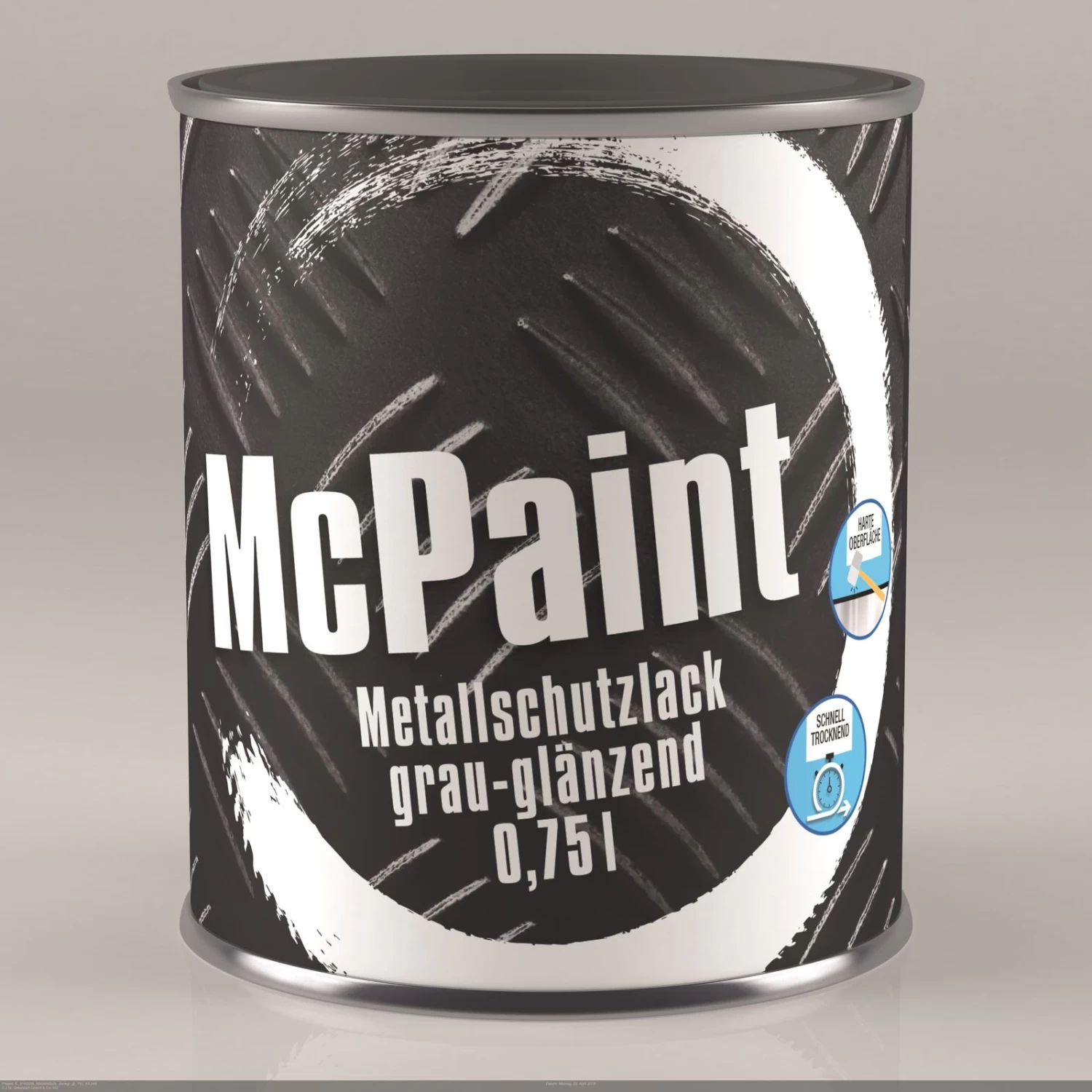 McPaint Rostschutzlack Metallschutz 750ml 4 McPaint Rostschutzlack Metallschutz 750ml – Bild 2
