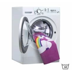 Kinderteppich Einhorn WASCHBAR Rutschhemmend 95x133cm -Fashion Home Wallpaper Store Spielteppich Einhorn Maedchen Kinder Lila WASCHB 2