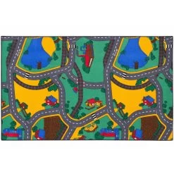 Strassenteppich Playtime Stadt Kinder 100x165 Cm Bunt