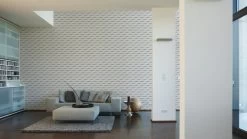 A.S. Creation Tapete Vlies 3D-Optik Quadrat-Grafik Weiß Grau 30248-1 -Fashion Home Wallpaper Store Tapete AS Creation Geometrisch weiss grau 30248 3