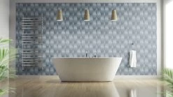 Tapete Guido Maria Kretschmer Balken Blau Glanz 10046-08