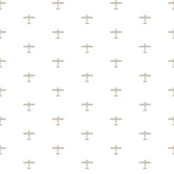 Tapete Kinder Flugzeuge Weiß Beige 005420