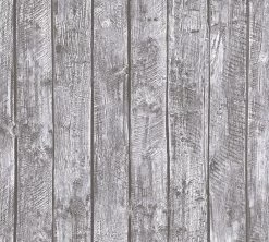 A.S. Creation Tapete Kinder Holz-Optik Bretter Grau 35841-2