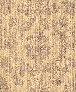 Tapete Ornamente Rasch Textil Papiergarn Gelb 077864