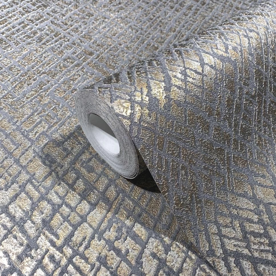 Papis Loveday Tapete 86732 Schraffur Grau Gold 3 Papis Loveday Tapete 86732 Schraffur Grau Gold