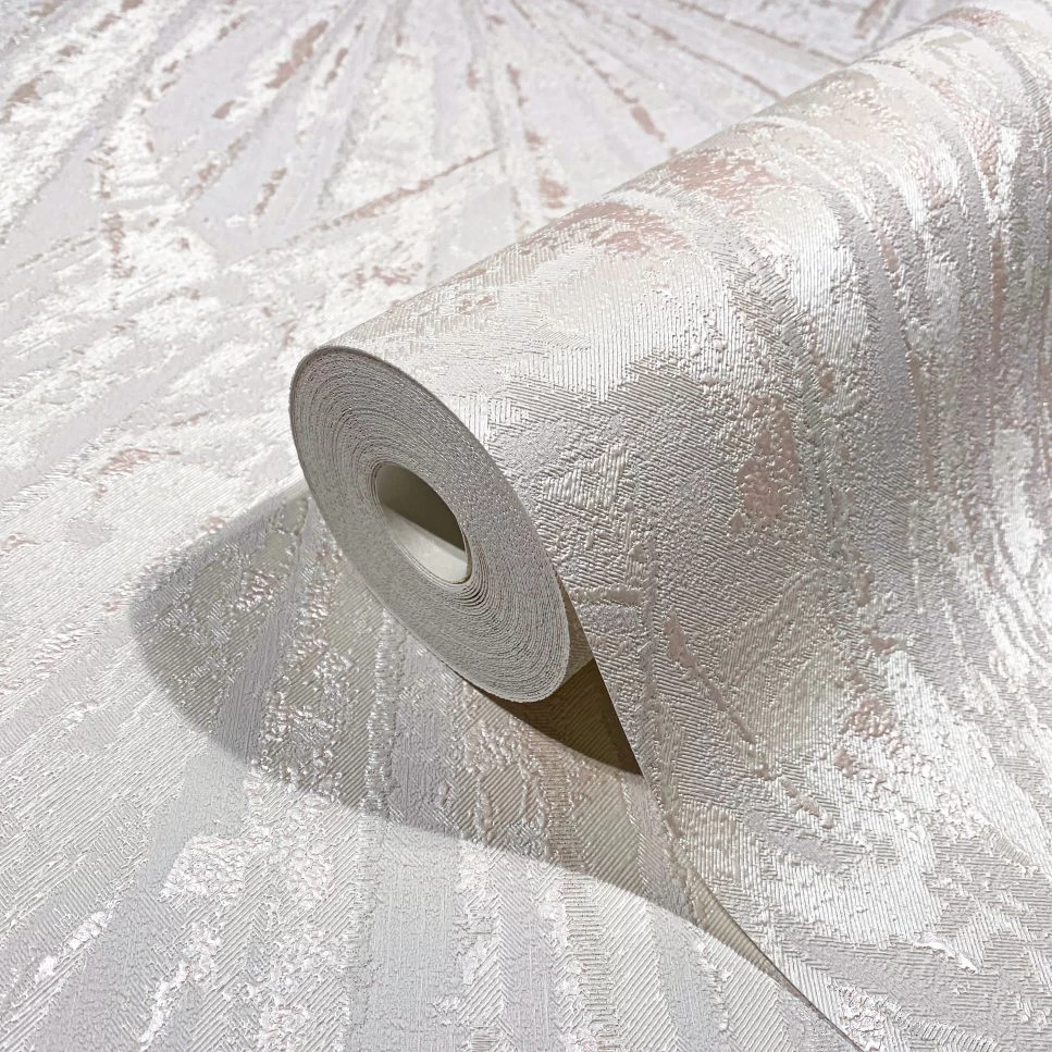 Papis Loveday Tapete 86715 Palmblätter Weiß Perlmutt 3 Papis Loveday Tapete 86715 Palmblätter Weiß Perlmutt