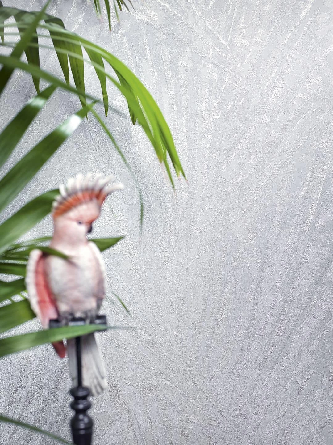 Papis Loveday Tapete 86715 Palmblätter Weiß Perlmutt 4 Papis Loveday Tapete 86715 Palmblätter Weiß Perlmutt – Bild 2