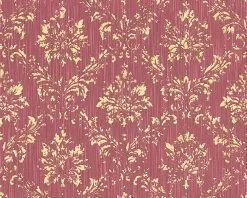 Tapete Textil Vintage Hellrot Gold Architects Paper 30662-6