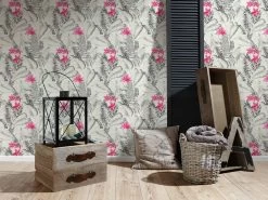 A.S. Creation Tapete Vlies 37279-1 Floral Exotik Blumen Weiß-grau Pink -Fashion Home Wallpaper Store Tapete Vlies 37279 1 Floral Exotik Blumen weiss grau pink 63202802 1