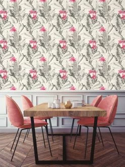 A.S. Creation Tapete Vlies 37279-1 Floral Exotik Blumen Weiß-grau Pink -Fashion Home Wallpaper Store Tapete Vlies 37279 1 Floral Exotik Blumen weiss grau pink 63202802 3