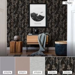 A.S. Creation Tapete Vlies 37526-1 Floral Schwarz Grau Braun -Fashion Home Wallpaper Store Tapete Vlies 37526 1 Floral schwarz grau braun 63206045 3
