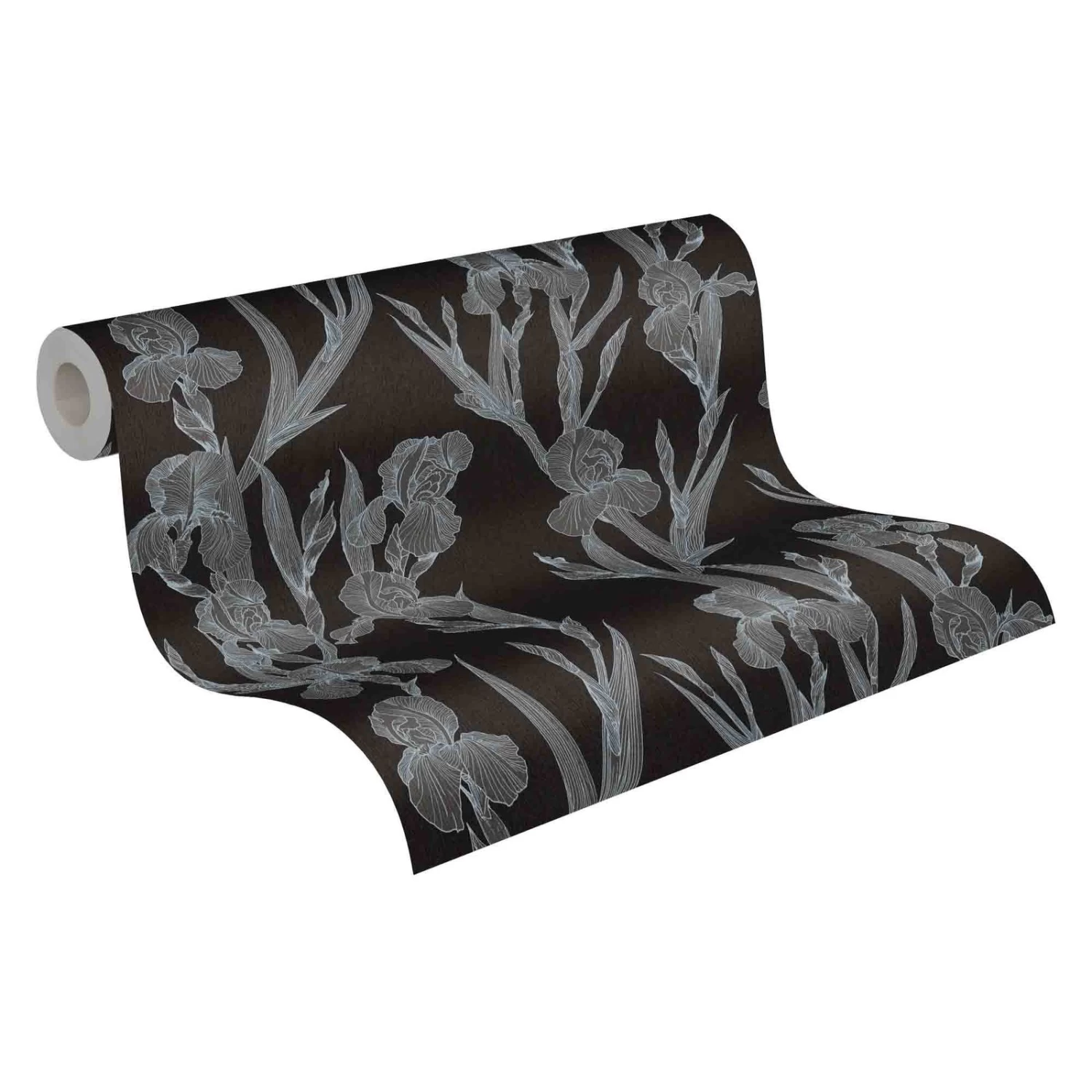 A.S. Creation Tapete Vlies 37526-2 Floral Schwarz Grau 3 A.S. Creation Tapete Vlies 37526-2 Floral Schwarz Grau