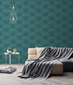 Tapete Vlies 3D Grafisch Grün Glanz 38204-1 -Fashion Home Wallpaper Store Tapete Vlies 3D Grafisch gruen Glanz 38204 1 63209742