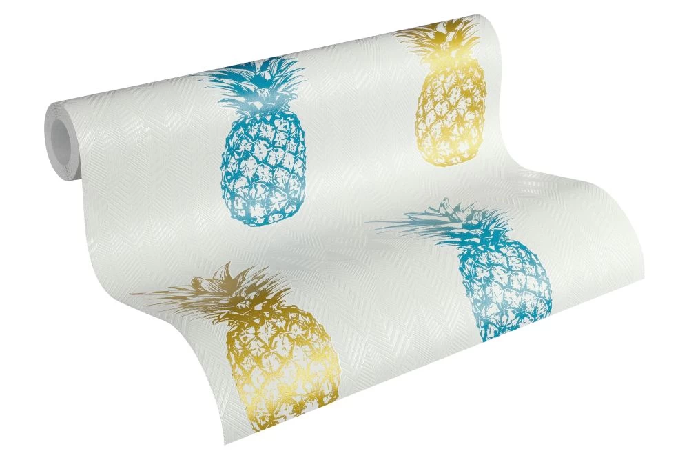 A.S. Creation Vliestapete Tropen Pyramiden Blau Gold Glanz 35997-2 4 A.S. Creation Vliestapete Tropen Pyramiden Blau Gold Glanz 35997-2 – Bild 2