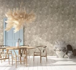 Tapete Vlies Bananenblätter Beige Creme Metallic 31625 -Fashion Home Wallpaper Store Tapete Vlies Bananenblaetter beige creme metallic 31625 63201856