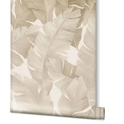 Tapete Vlies Bananenblätter Beige Creme Metallic 31625 -Fashion Home Wallpaper Store Tapete Vlies Bananenblaetter beige creme metallic 31625 63201856 2