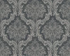 Tapete Vlies Barock Ornament Anthrazit Dunkelgrau 36716-6 -Fashion Home Wallpaper Store Tapete Vlies Barock Ornament anthrazit dunkelgrau