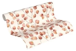 A.S. Creation Tapete Vlies Blätter Blüten Weiß Altrosa 37044-3