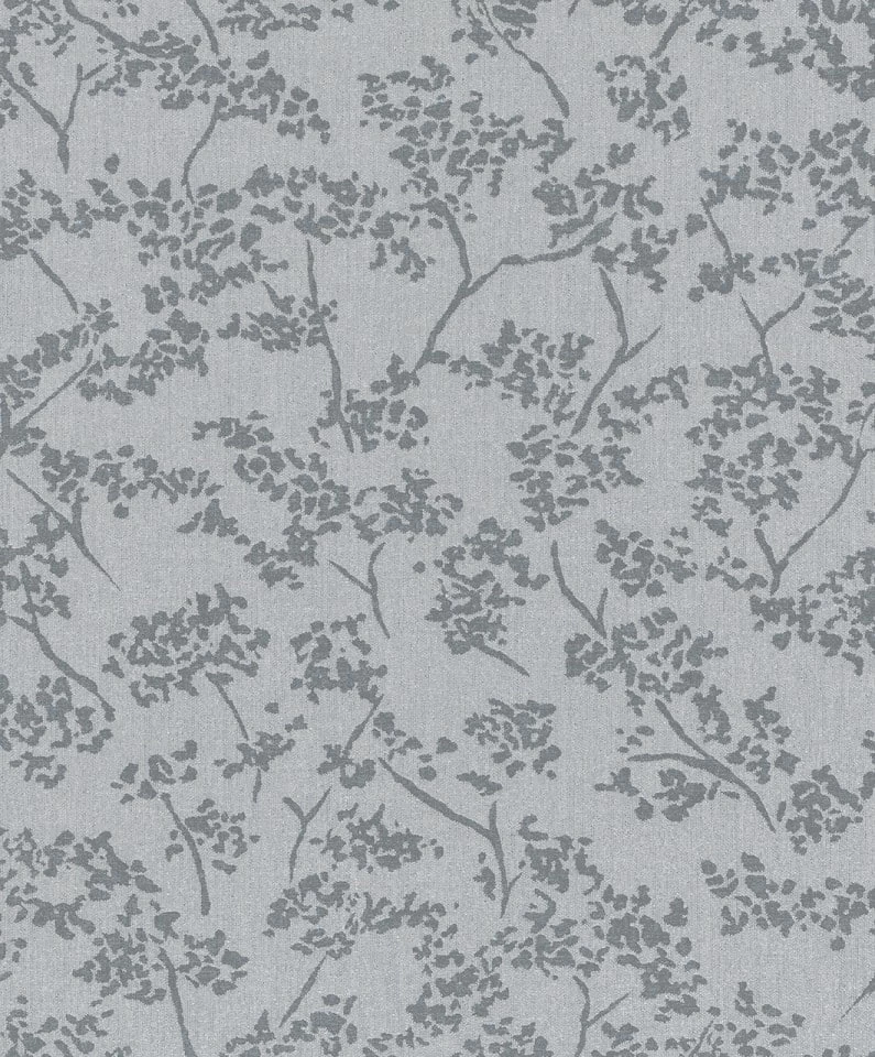 Tapete Vlies Blätter Vintage Silber Grau Glanz 32705 4 Tapete Vlies Blätter Vintage Silber Grau Glanz 32705 – Bild 2