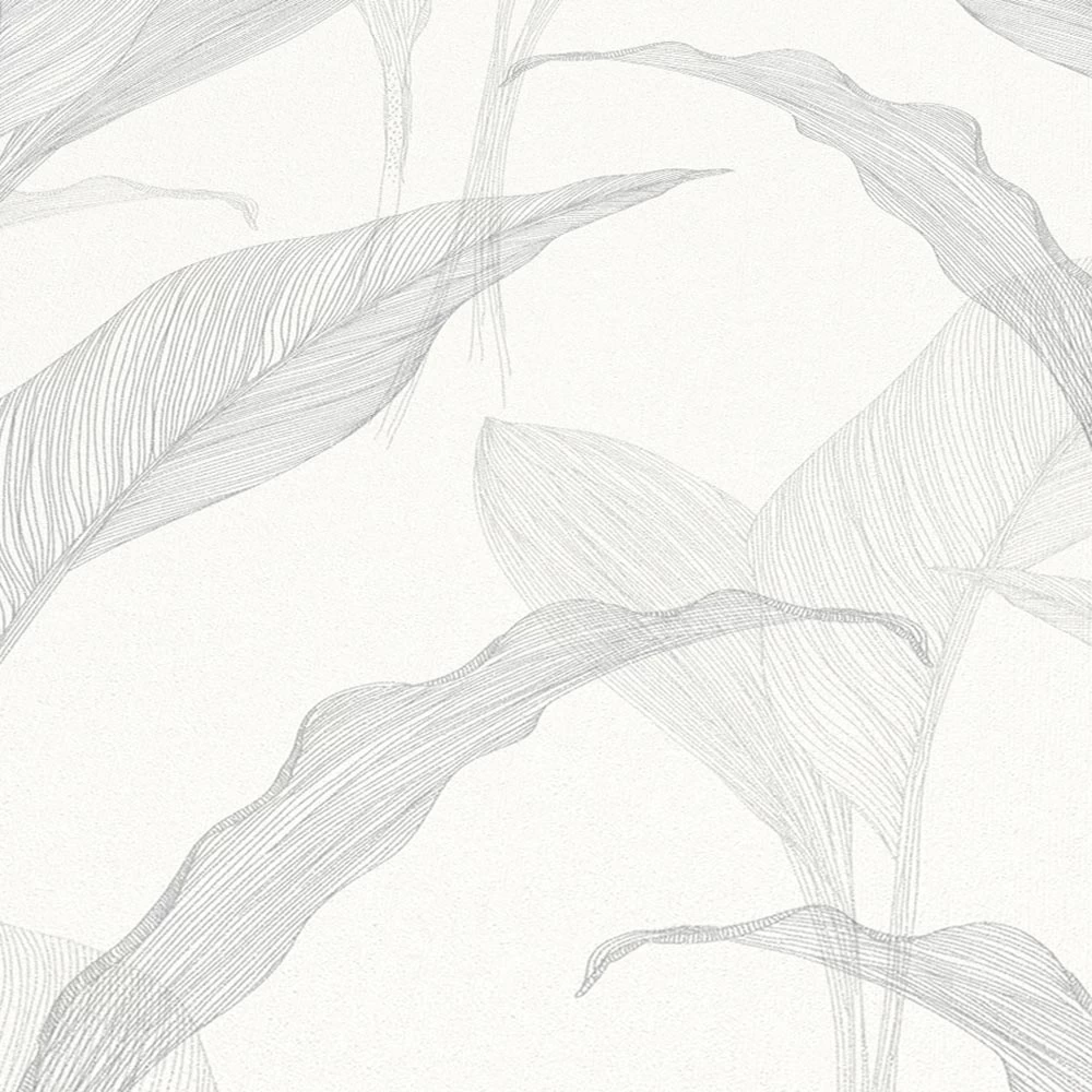 Tapete Vlies ELLE Blätter Floral Grau Glitzer 10207-31 6 Tapete Vlies ELLE Blätter Floral Grau Glitzer 10207-31 – Bild 4