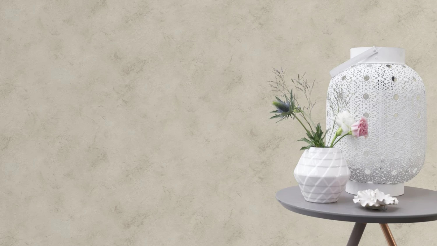 Tapete Vlies Einfarbig Meliert Taupe Finca 416930 5 Tapete Vlies Einfarbig Meliert Taupe Finca 416930 – Bild 3