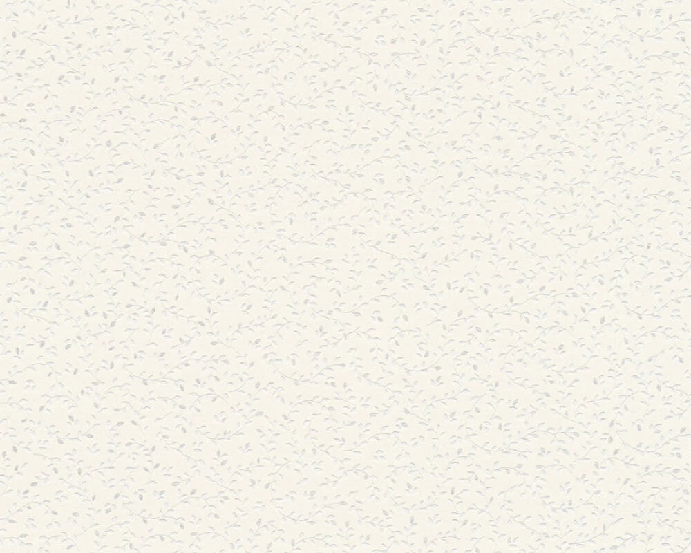 A.S. Creation Tapete Vlies Floral Blätter Grau Glitzer 37265-1