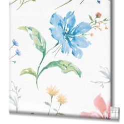 Tapete Vlies Floral Blumen Bunt Grau-weiss Shades 32454 -Fashion Home Wallpaper Store Tapete Vlies Floral Blumen bunt grau weiss Shades 32454 63207498 1