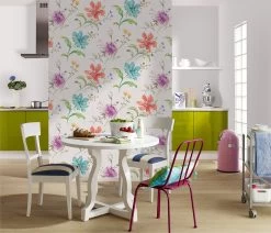 Tapete Vlies Floral Blumen Bunt Grau-weiss Shades 32454 -Fashion Home Wallpaper Store Tapete Vlies Floral Blumen bunt grau weiss Shades 32454 63207498 2