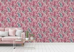 Tapete Vlies Floral Blumen Rosa Pink Blau 37751-8 -Fashion Home Wallpaper Store Tapete Vlies Floral Blumen rosa pink blau 37751 8 63208244 3