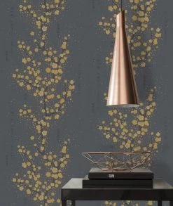 A.S. Creation Tapete Vlies Floral Sträucher Grau Gold Schwarz 37469-3 -Fashion Home Wallpaper Store Tapete Vlies Floral Straeucher grau gold schwarz 37469 3 63204158