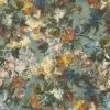 Tapete Vlies Blumen Blau Bunt Rasch Passepartout 605655