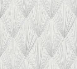 Tapete Vlies Geometrisch Grau Silber Metallic 37864-1