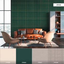 Tapete Vlies Kariert Dunkelgrün Gold Metallic 37919-3 -Fashion Home Wallpaper Store Tapete Vlies Kariert dunkelgruen gold Metallic 37919 3 63206769 3